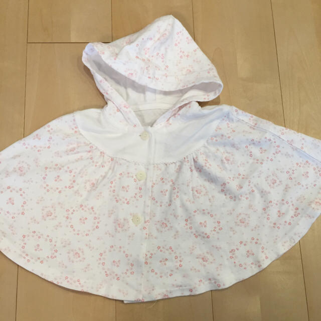 COMME CA ISM(コムサイズム)のコムサイズム コットンポンチョ ベビー キッズ/ベビー/マタニティのベビー服(~85cm)(カーディガン/ボレロ)の商品写真