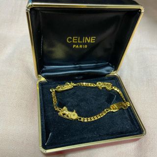 セリーヌ(celine)のceline セリーヌ　ブレスレット　ゴールド　馬車　美品　ヴィンテージ(ブレスレット)