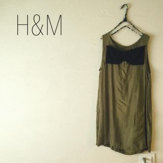 エイチアンドエム(H&M)のH&M 胸元リボンワンピース(チュニック)