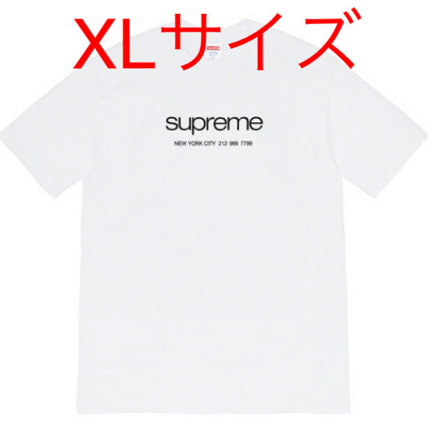 送込!XLサイズ!Supreme Shop Tee 白トップス