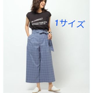 バンヤードストーム(BARNYARDSTORM)のほぼ新品**佐田真由美さん着用 BARNYARDSTORM チェックワイドパンツ(カジュアルパンツ)