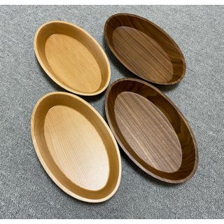 ムジルシリョウヒン(MUJI (無印良品))のカンディハウス　木製のお皿　4枚組(食器)