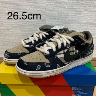 ナイキ(NIKE)の26.5cm TRAVIS SCOTT NIKE SB DUNK LOW 本物(スニーカー)