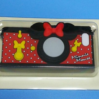 ディズニー(Disney)のiPhone5専用カバー「ミニーマウス」カメラ(その他)