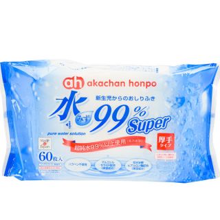 アカチャンホンポ(アカチャンホンポ)の【!!乳幼児用!!】 水99% Super 厚手おしりふき 60枚×14個(ベビーおしりふき)