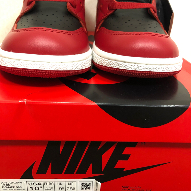 NIKE(ナイキ)の【28.5cm】NIKE AIR JORDAN 1 ‘85 red メンズの靴/シューズ(スニーカー)の商品写真