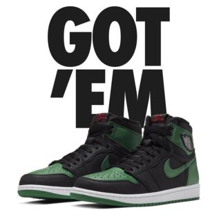 ナイキ(NIKE)のJORDAN 1 RETRO HIGH OG PINE GREEN 27(スニーカー)