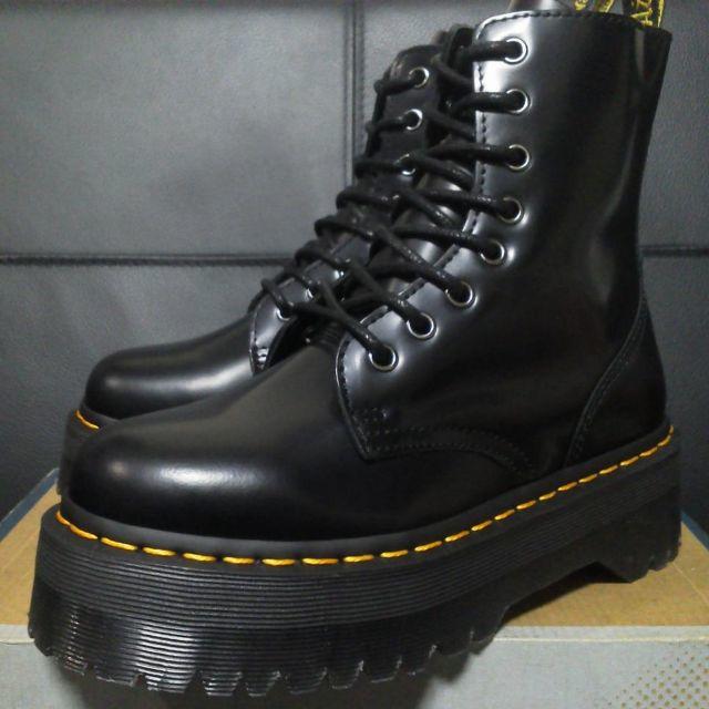 【極美品】Dr.Martens JADON UK4 黒 厚底 8ホールブラックサイズ