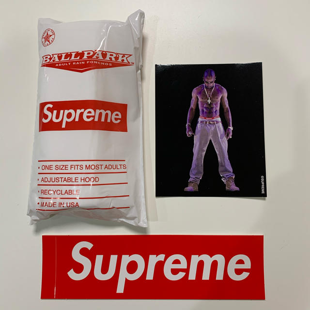 Supreme(シュプリーム)のシュプリーム 20SS ポンチョ＋Tupacステッカー メンズのジャケット/アウター(ポンチョ)の商品写真