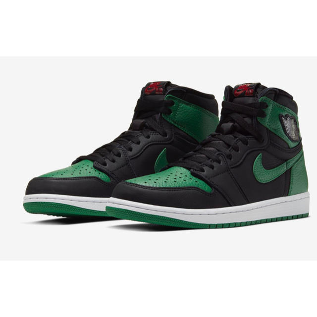 NIKE AIR JORDAN 1 black/pine green