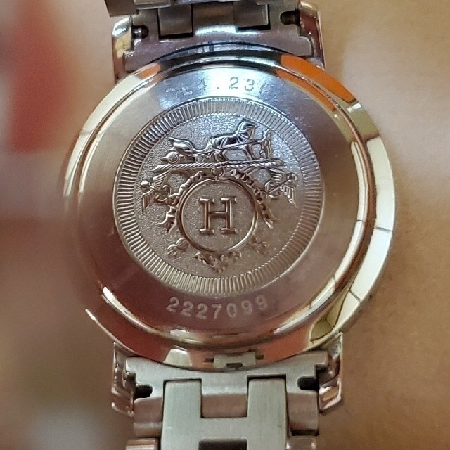 最高級 HERMES CL.4.230クリッパ- ナクレPM - Hermes QZ 12ダイヤ 最高級 HERMES CL.4.230クリッパ- ナクレPM - Hermes QZ 12ダイヤ