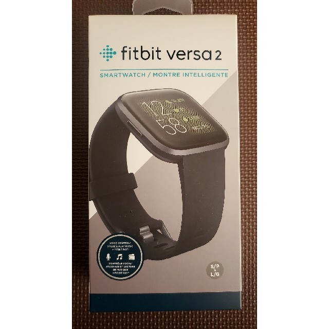 fitbit versa 2 black 使用少 スポーツ/アウトドアのトレーニング/エクササイズ(トレーニング用品)の商品写真