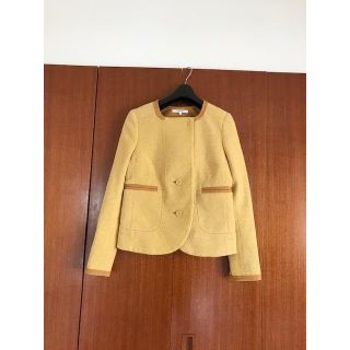 カルヴェン(CARVEN)のCARVEN ノーカラー ジャケット 34(ノーカラージャケット)