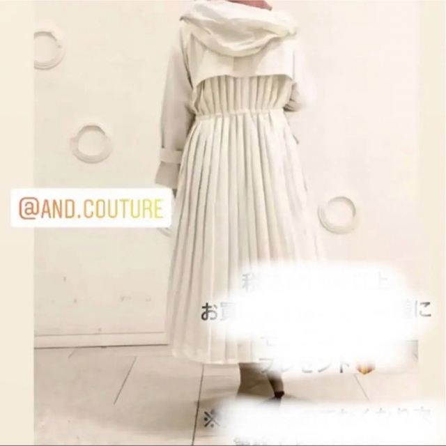 And Couture(アンドクチュール)の【And Couture】ドレスモッズコート　ベージュ レディースのジャケット/アウター(モッズコート)の商品写真