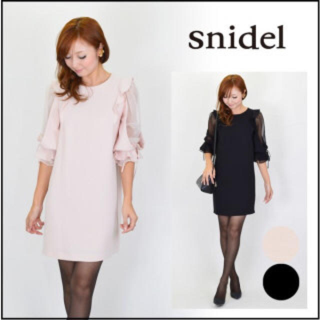 Snidel Snidel 袖シースルーフリルワンピの通販 By Chichi S Shop スナイデルならラクマ