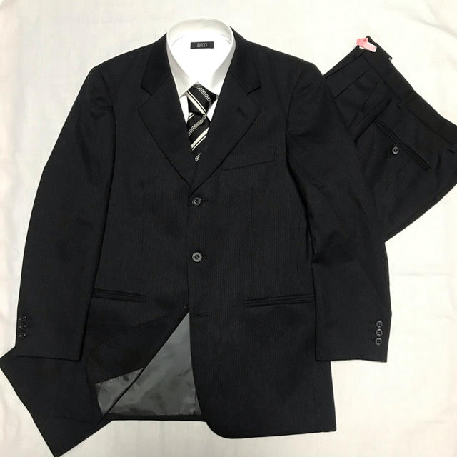 洋服の青山 アオヤマ GEAR 黒 ピンストライプ シングル スーツ