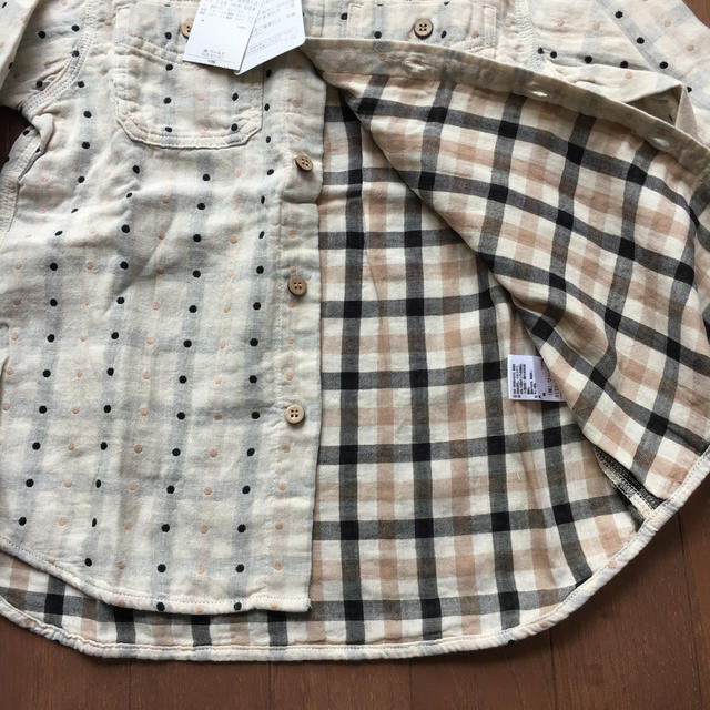 3can4on(サンカンシオン)の長袖ガーゼシャツ キッズ/ベビー/マタニティのキッズ服男の子用(90cm~)(ブラウス)の商品写真