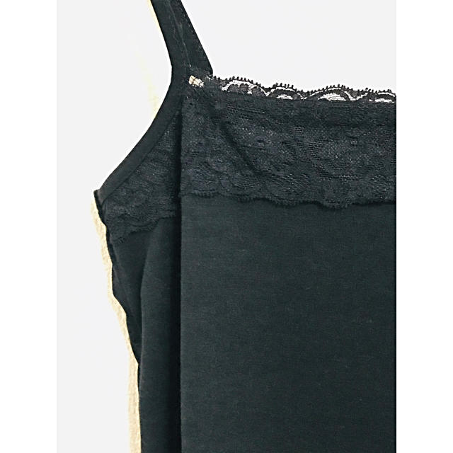 MINIMUM(ミニマム)の裾レース切替キャミソールワンピース　Mサイズ　ブラック レディースのトップス(キャミソール)の商品写真