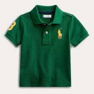 ラルフローレン(Ralph Lauren)の新品■ラルフローレン　ポロシャツ　24m 90 半袖　グリーン　ビッグポニー(Tシャツ/カットソー)