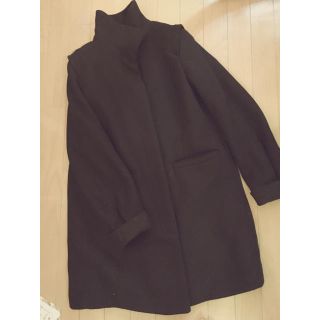 ザラ(ZARA)のZALAブラックコート(ピーコート)