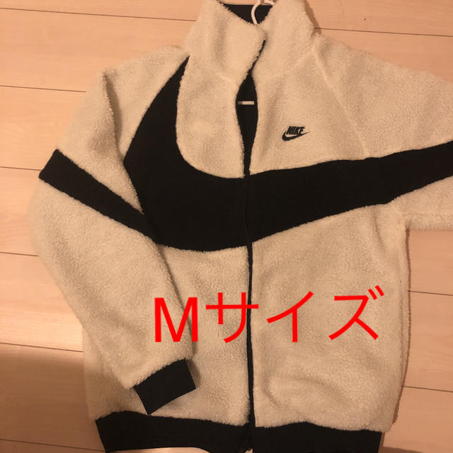 NIKE BIG SWOOSH BOA JACKET 白 黒　M