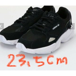 アディダス(adidas)の新品 アディダス adidas FALCON ファルコンスニーカー 23.5 黒(スニーカー)