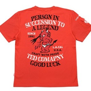 テッドマン(TEDMAN)のﾃｯﾄﾞﾏﾝ/Tｼｬﾂ/ﾚｯﾄﾞ/tdss-506/ｴﾌ商会/ｶﾐﾅﾘﾓｰﾀｰｽ(Tシャツ/カットソー(半袖/袖なし))