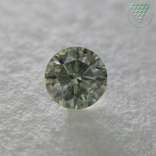 売約済　0.276 ct F.Gry-Yel.Green I1 天然 ダイヤ(リング(指輪))