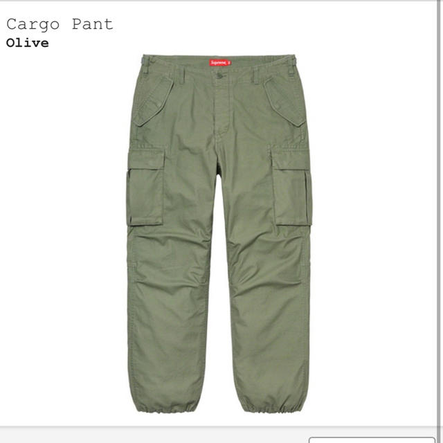 国内正規 Supreme Cargo Pant 20SS Olive 32パンツ