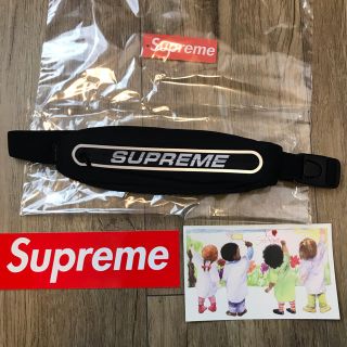 シュプリーム(Supreme)のシュプリーム  ランニングウエストバッグ　黒　ステッカーセット(ボディーバッグ)