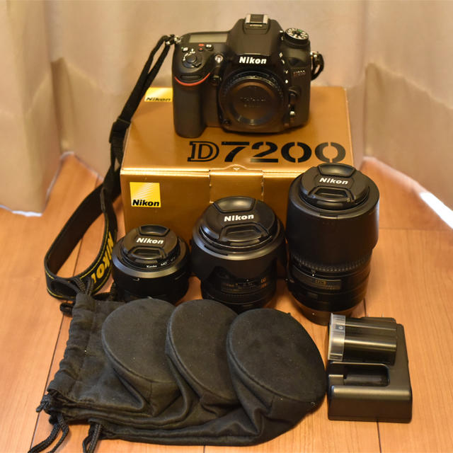 配送員設置 Nikon - 【中古】Nikon D7200 レンズ三点セット デジタル