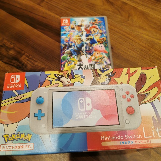 Nintendo Switch LITE グレー スマッシュブラザーズ ソフト - library