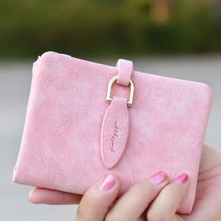 【ピンク】レディース　二つ折り財布(財布)