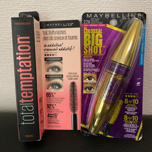 MAYBELLINE(メイベリン)のメイベリン　日本未発売マスカラ　2本セット コスメ/美容のベースメイク/化粧品(マスカラ)の商品写真