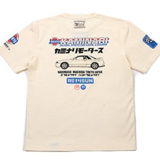 TEDMAN(テッドマン)のｶﾐﾅﾘﾓｰﾀｰｽ/ｽｶｲﾗｲﾝ/GTR/Tｼｬﾂ/白/kmt-202 メンズのトップス(Tシャツ/カットソー(半袖/袖なし))の商品写真