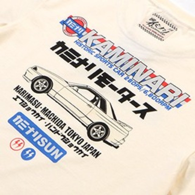 TEDMAN(テッドマン)のｶﾐﾅﾘﾓｰﾀｰｽ/ｽｶｲﾗｲﾝ/GTR/Tｼｬﾂ/白/kmt-202 メンズのトップス(Tシャツ/カットソー(半袖/袖なし))の商品写真