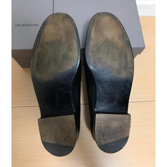 【美品】J.M. WESTON 180 シグネチャーローファー 7C 黒 メンズの靴/シューズ(ドレス/ビジネス)の商品写真