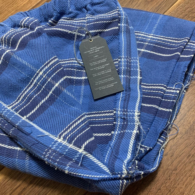 UNUSED - 18AW UNUSED アンユーズド チェックパンツ ブルー 2の通販 by