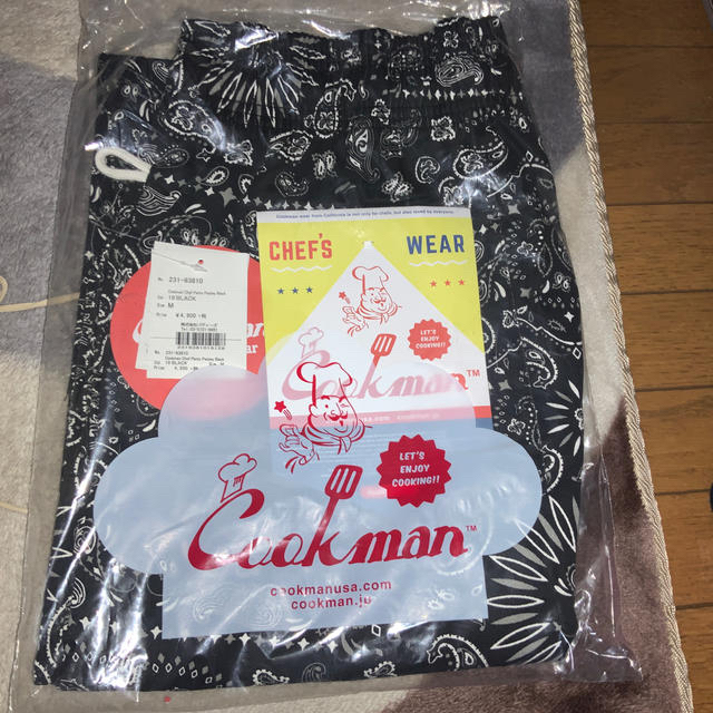 cookman black クックマン　ペイズリー　黒 メンズのパンツ(ワークパンツ/カーゴパンツ)の商品写真