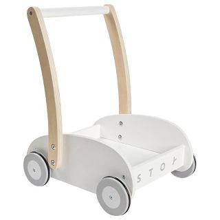 最終値下げ　STOY Baby Walker White ストイ　木製　手押し車(手押し車/カタカタ)