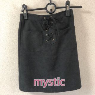 ミスティック(mystic)のミスティック　スカート　ブラック(ひざ丈スカート)