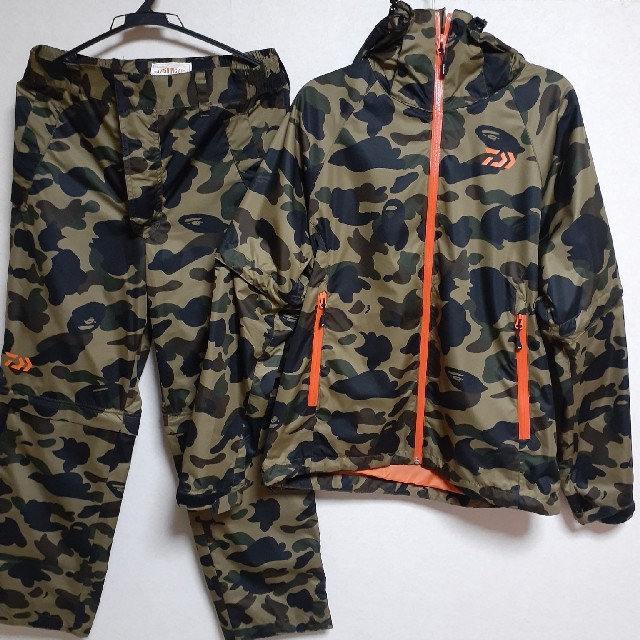 A BATHING APE×DAIWA レインスーツ Mサイズ 最終価格