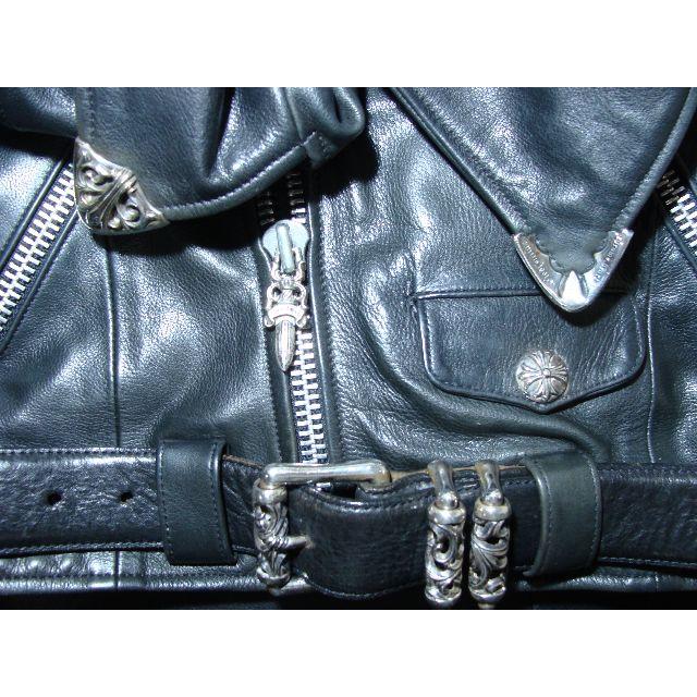 Chrome Hearts - CHクロムハーツ初期物ダガーパーツレザーベルト Chrome Hearts - CHクロムハーツ初期物ダガーパーツレザーベルト
