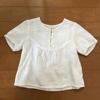 ムジルシリョウヒン(MUJI (無印良品))の無印良品　半袖シャツ　女の子　80(シャツ/カットソー)