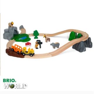 ブリオ(BRIO)のブリオ　BRIO 木のおもちゃ　サファリアドベンチャーセット(知育玩具)