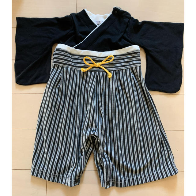 ベビー  男の子　袴ロンパース キッズ/ベビー/マタニティのベビー服(~85cm)(ロンパース)の商品写真