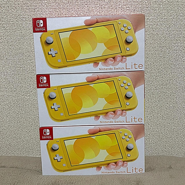 【新品未開封】Nintendo Switch Lite イエロー三個セット