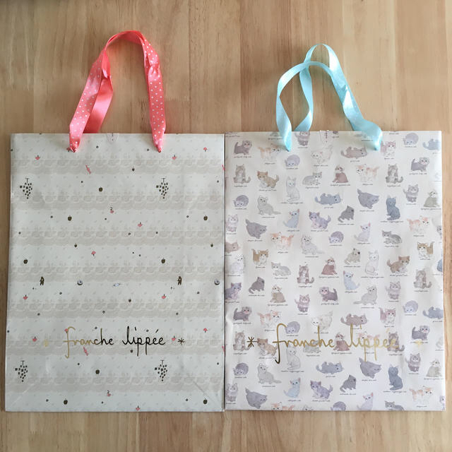 franche lippee(フランシュリッペ)のフランシュリッペ紙袋　大きめサイズ2枚セット レディースのバッグ(ショップ袋)の商品写真