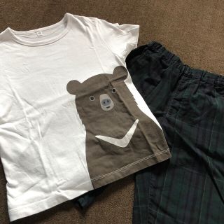 ムジルシリョウヒン(MUJI (無印良品))の無印良品　120サイズ　３点セット❤︎(Tシャツ/カットソー)