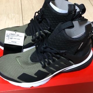 ナイキ(NIKE)のNike airpresto mid acronym オリーブ　(スニーカー)